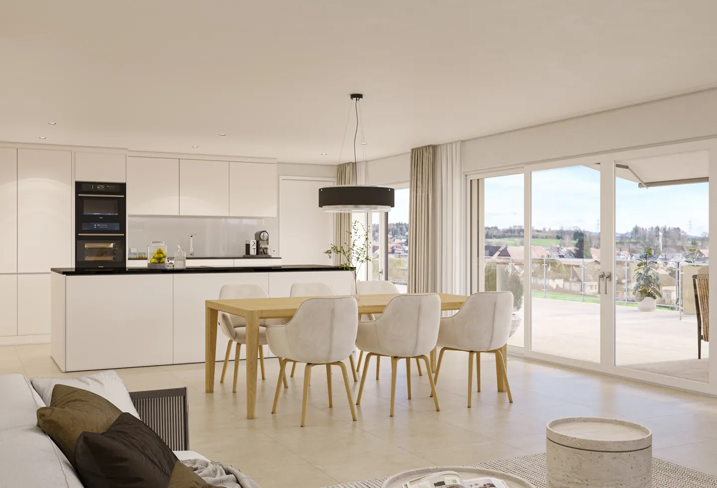 4.5 Z.-Attika Wohnung West, 139m2 Netto Wohnfläche, 71m2 Dachterrasse - Foto 4 di 10