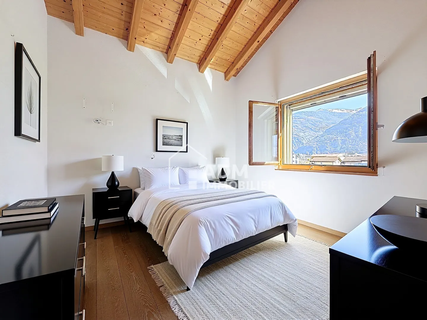 Saillon, penthouse 4.5 rooms near the thermal baths - Photo 4 of 14