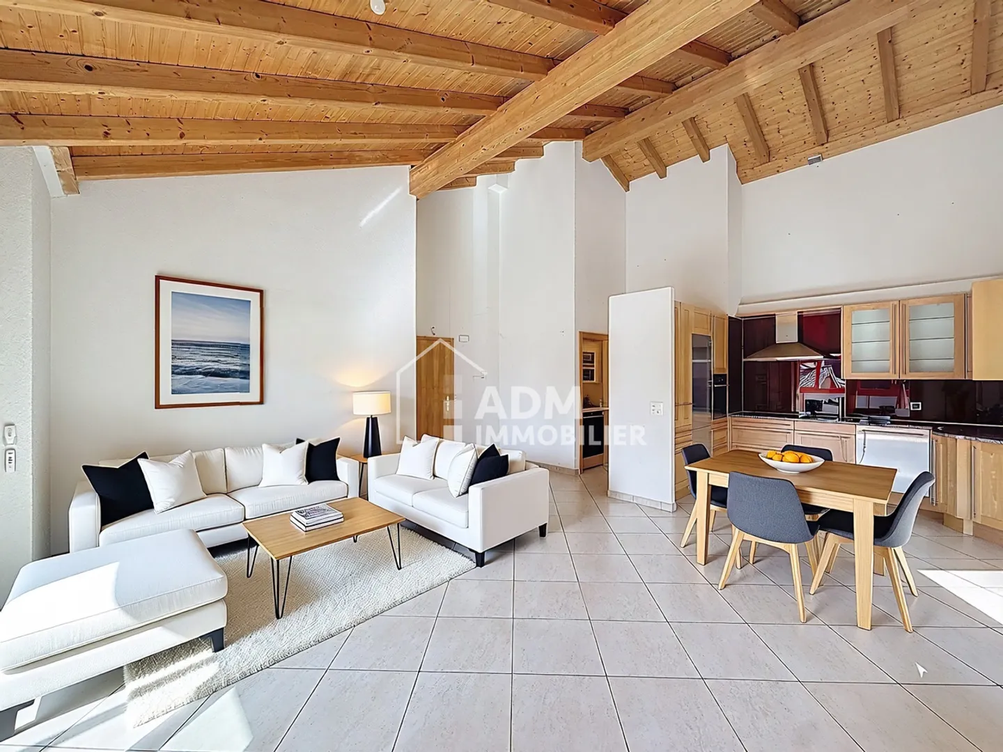 Saillon, penthouse 4.5 rooms near the thermal baths - Photo 5 of 14