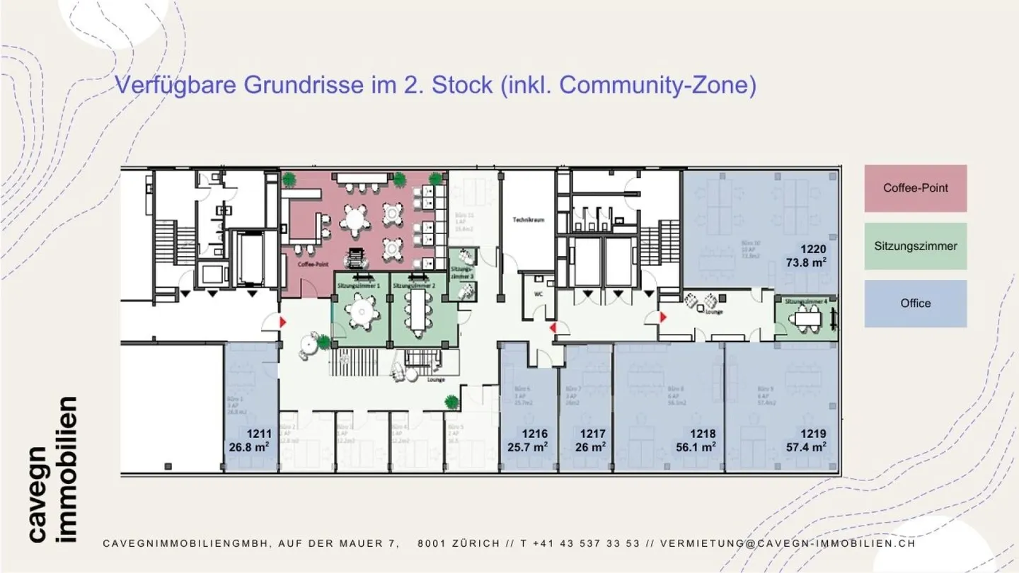 Plug and work - Spazi per uffici moderni con zone comunitarie a Regensdorf - Foto 9 di 10