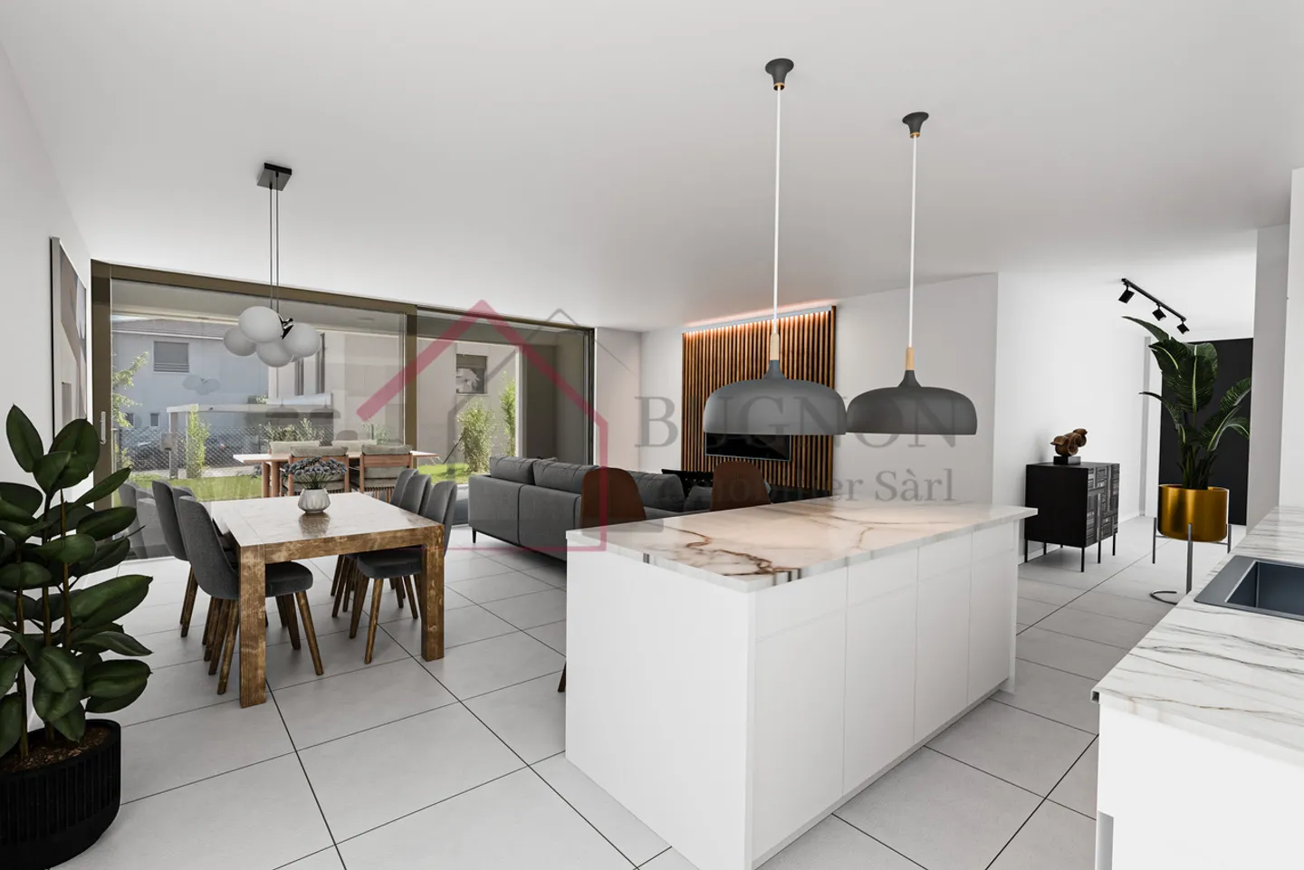 Appartamento PPE di 4,5 locali di 110 m2 con giardino - Foto 1 di 9