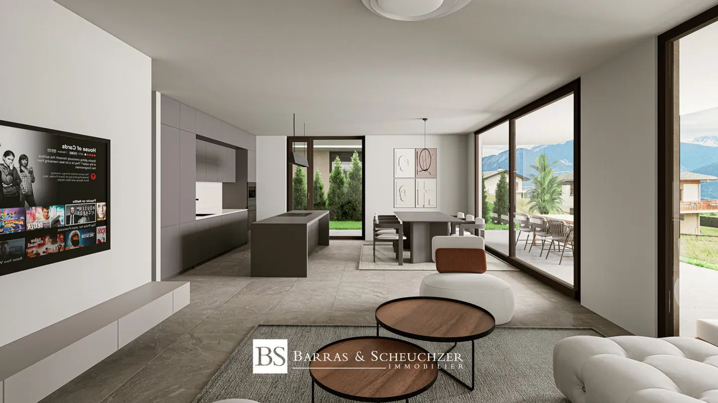 Beautiful 4.5-room apartment with covered terrace and garden - Photo 1 of 8