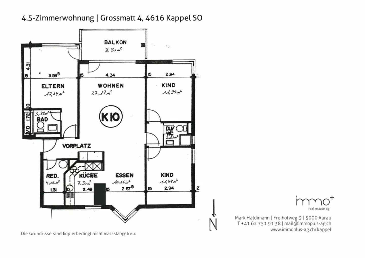 Appartement 4.5 pièces | Grossmatt 4, Kappel SO - Photo 15 sur 20