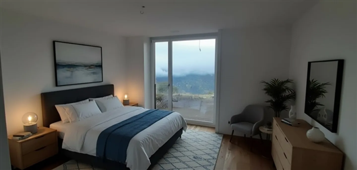 Appartement de jardin moderne de 5,5 pièces à Zeneggen avec vue sur la montagne - Photo 7 sur 10