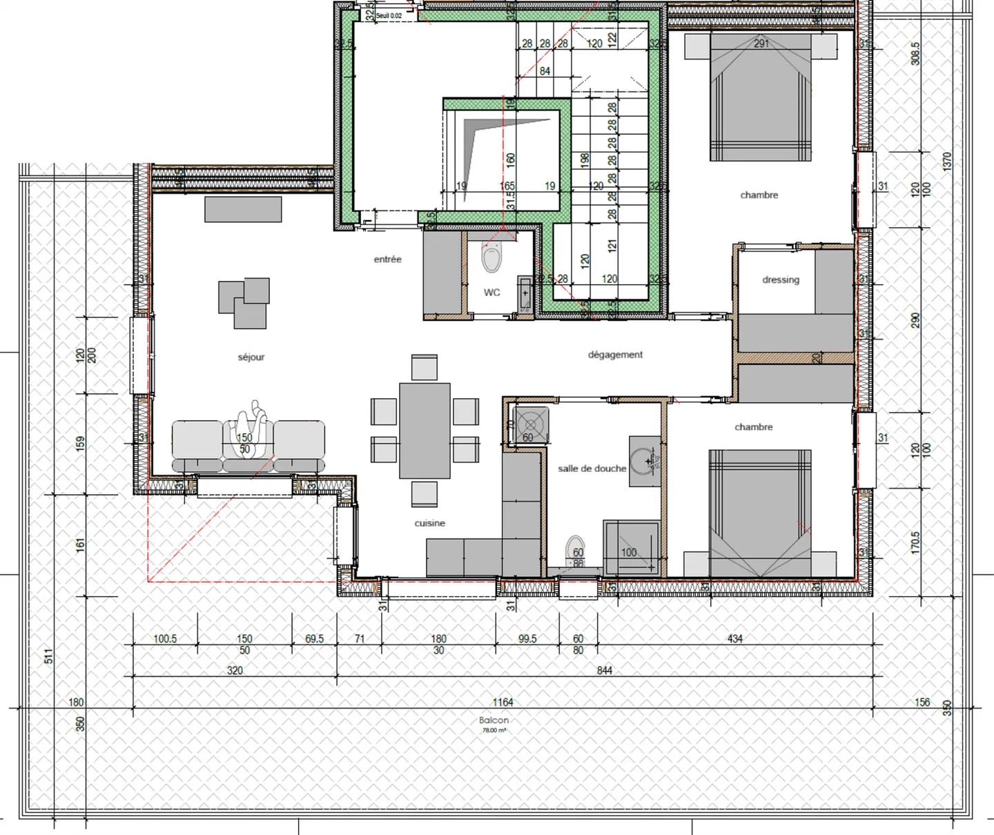 Spacieux appartement de 3.5 pièces à louer / à vendre à Fully - Photo 2 sur 2