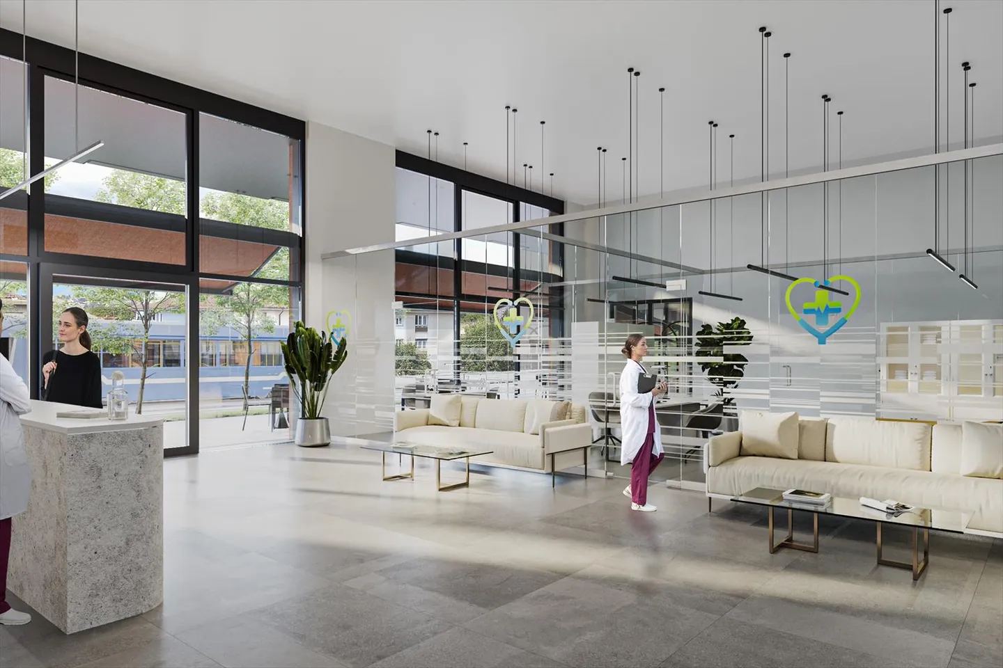 For rent, retail spaces in a new building in Crissier, Renens train station - Photo 4 of 6