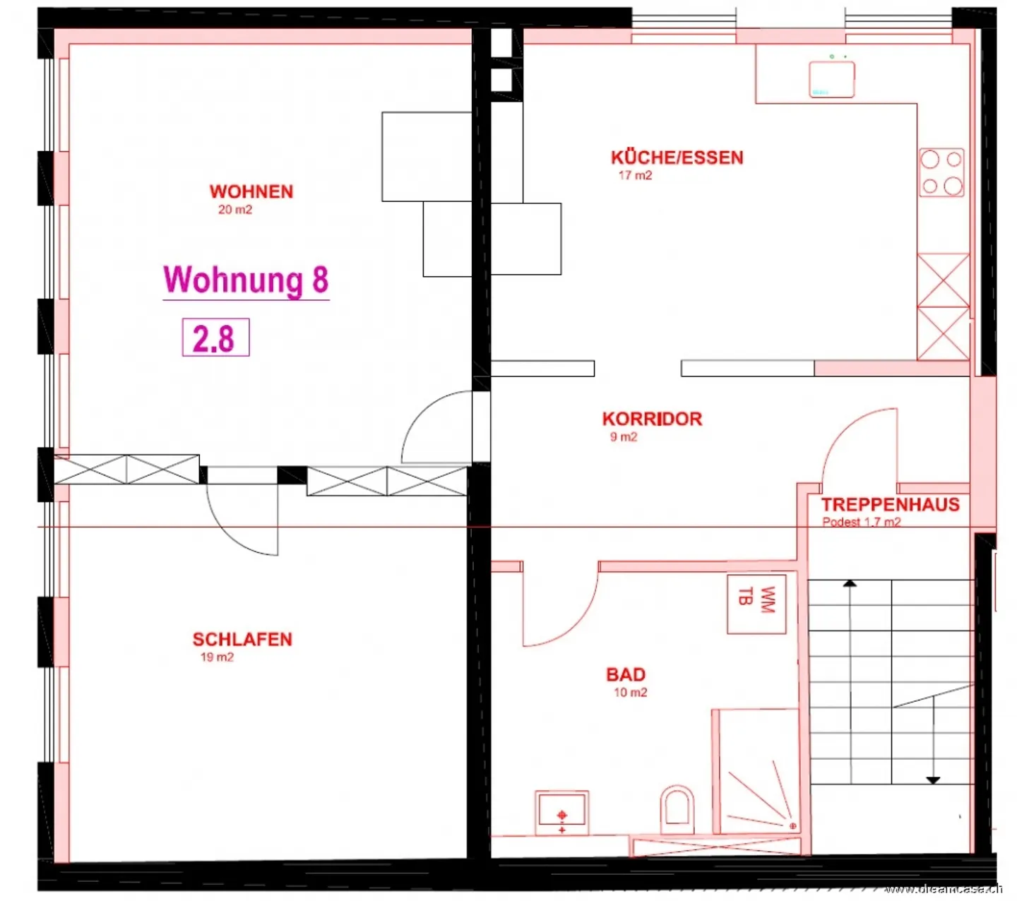 Charmante Wohnung mit Ofen - Foto 7 von 10