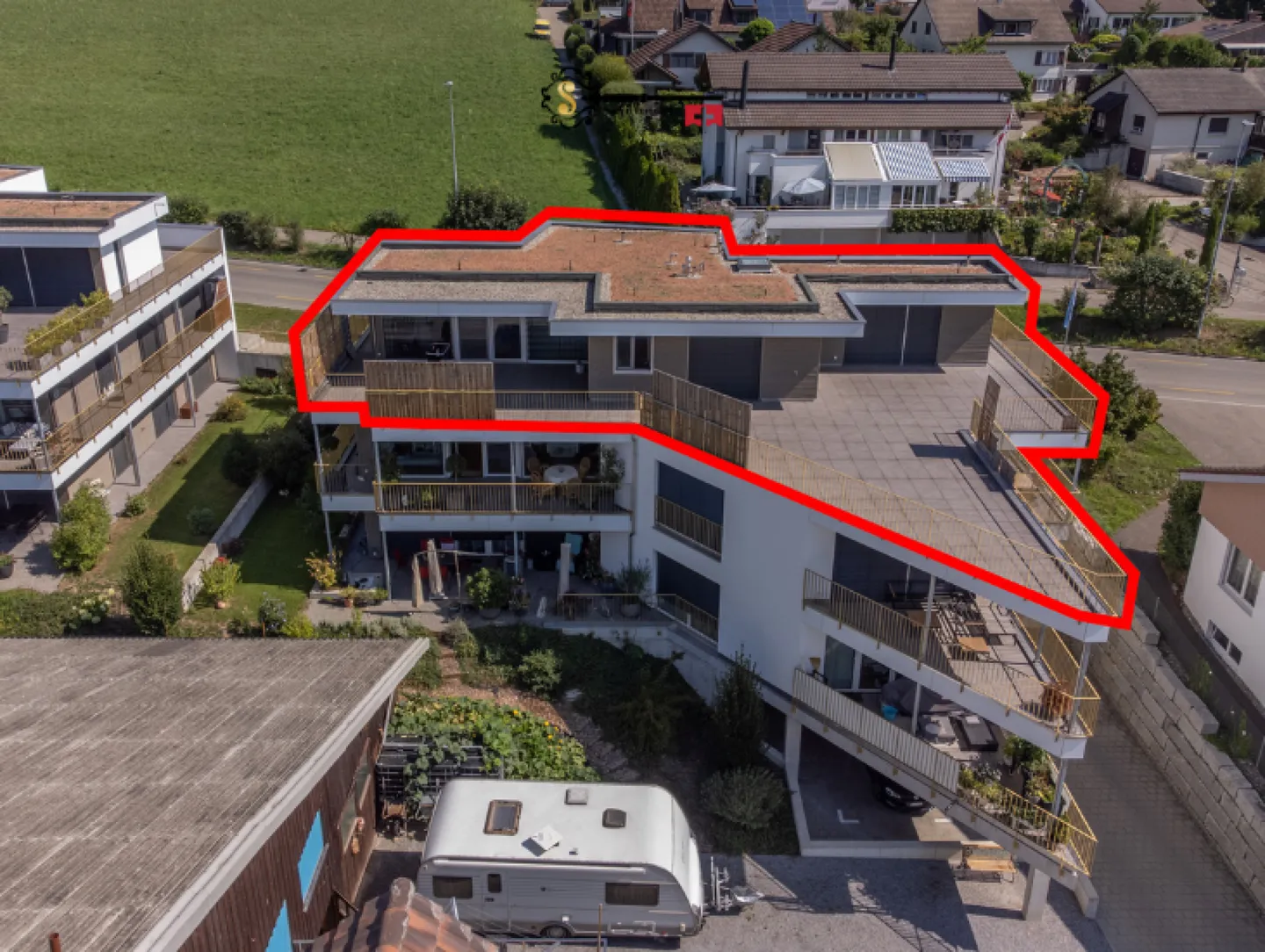 Attic with Rhine Panorama & Large Terraces - Photo 15 of 17