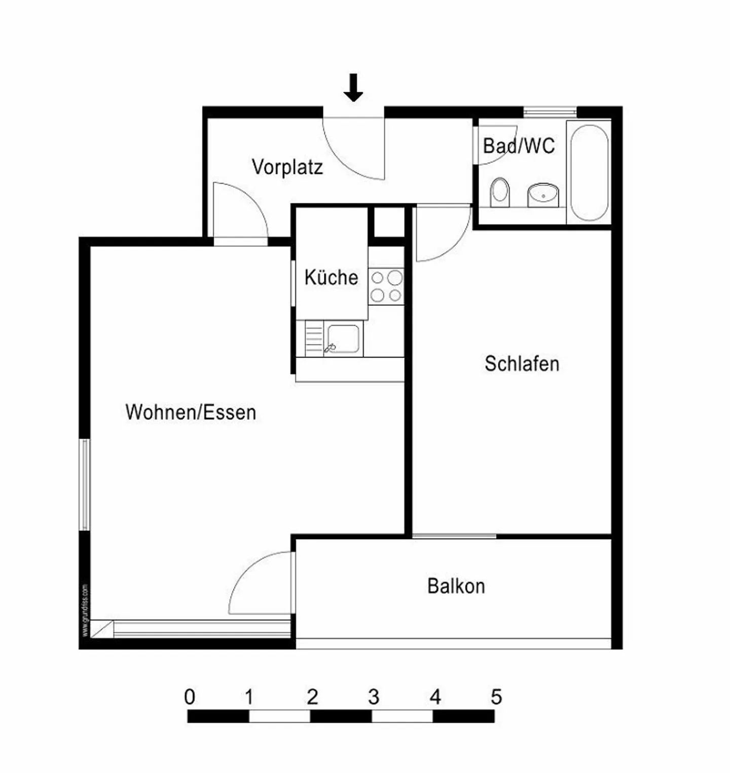 Moderne Wohnung in Ruhiger Lage - Foto 6 von 6