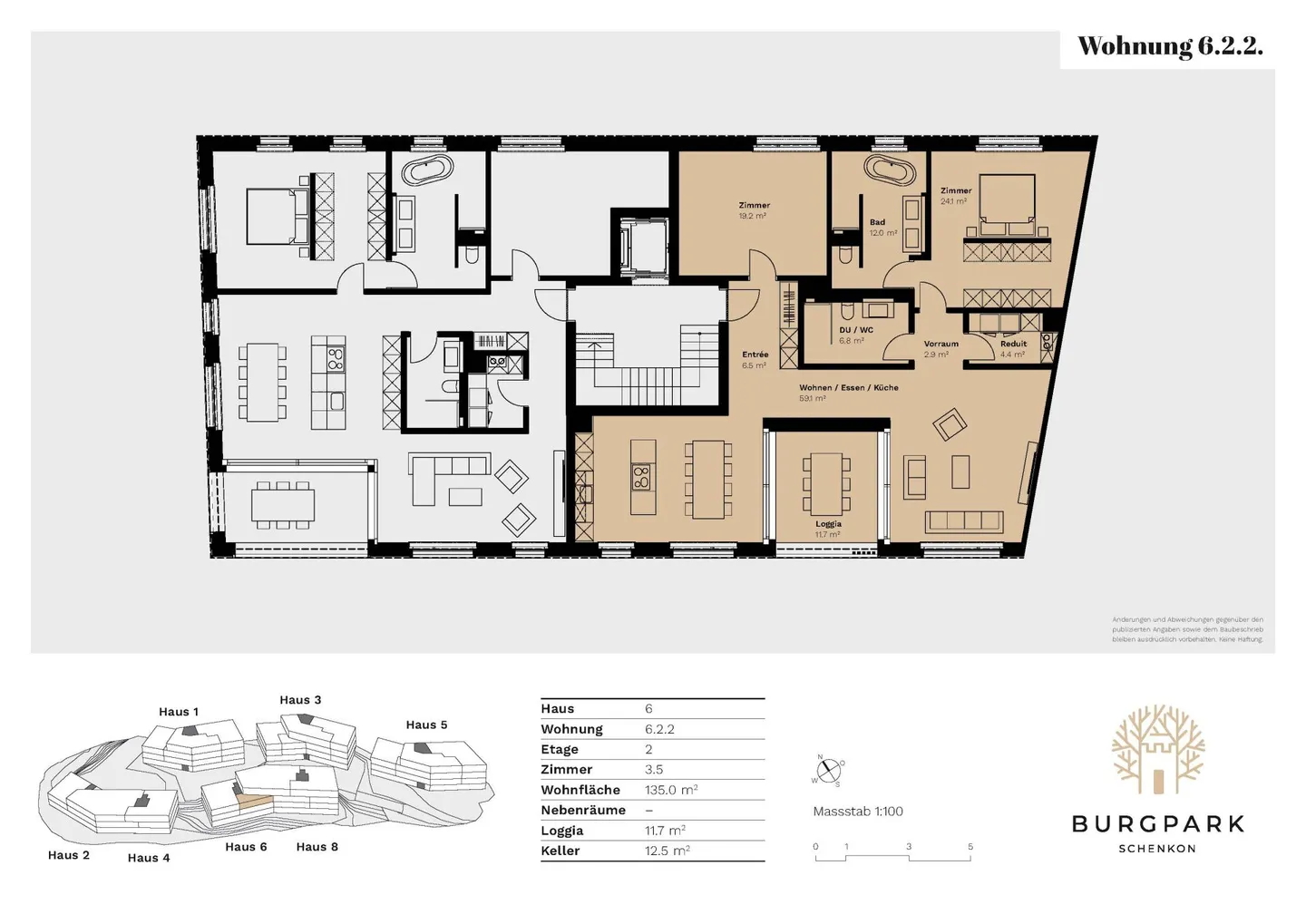 Prima locazione - ampi appartamenti di 3,5 locali con vista lago - Foto 7 di 7