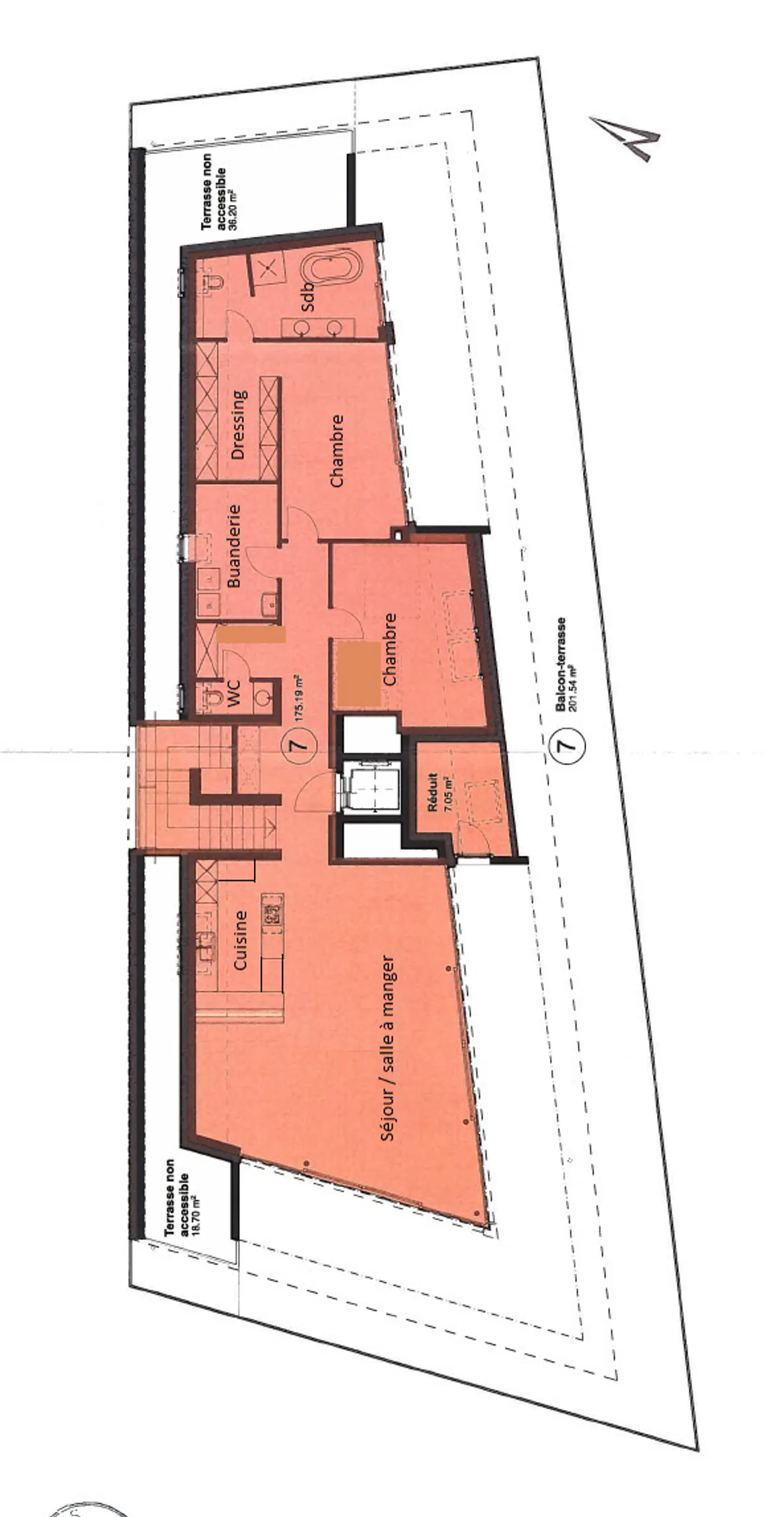 Stunning 5.5-room duplex apartment in the attic, large terrace - Photo 13 of 13