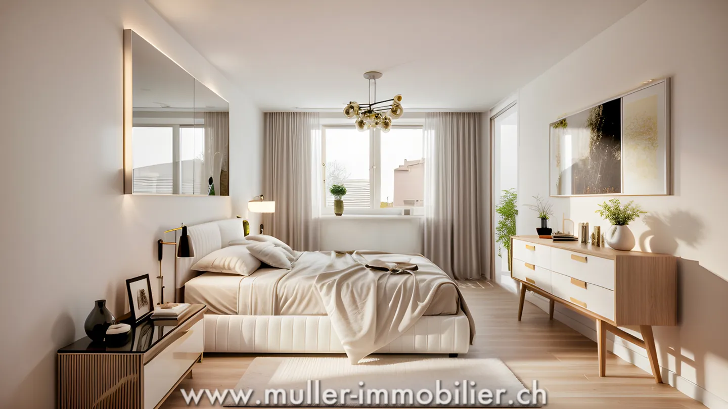 Ampio appartamento 5,5 con 2 terrazze e grande giardino a Siviriez! - Foto 7 di 13