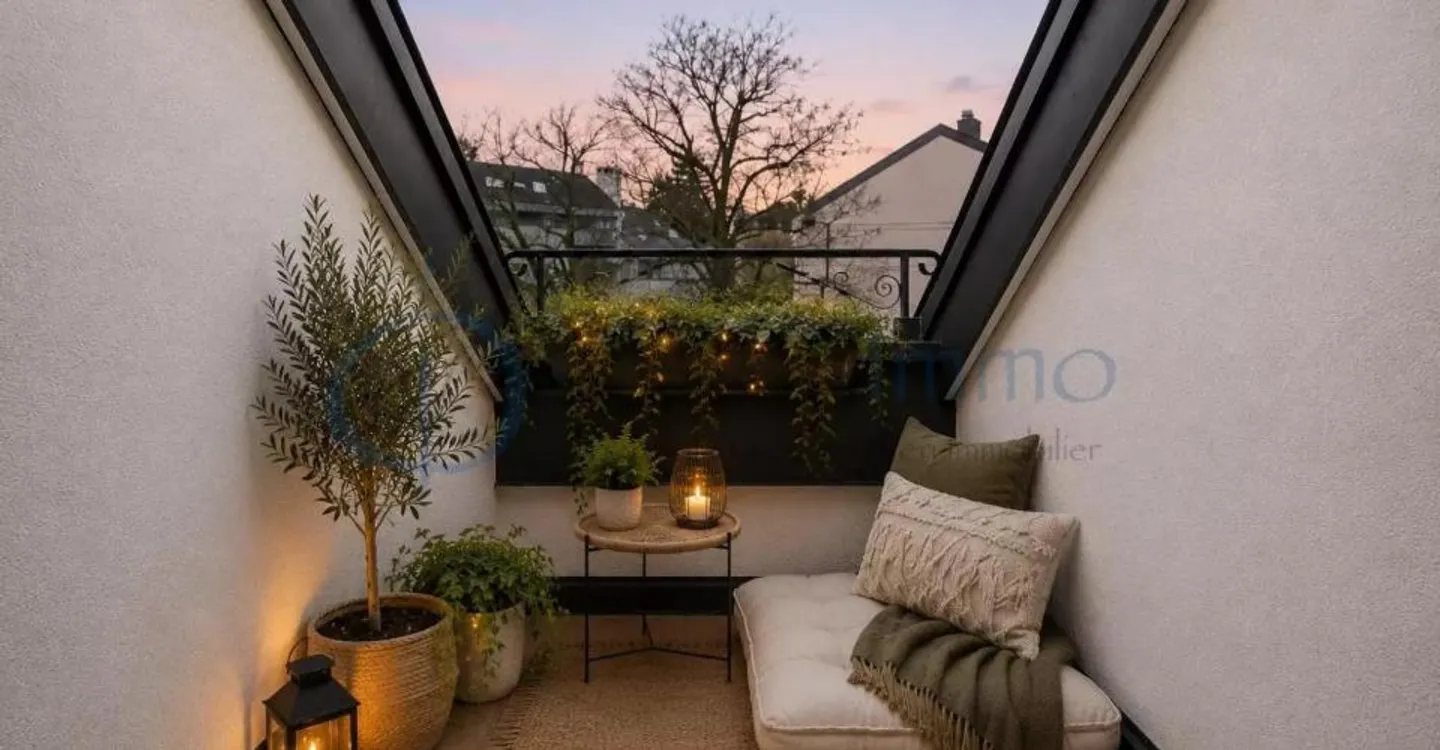 Charmante Penthouse im Herzen von Bernex - Foto 1 von 12