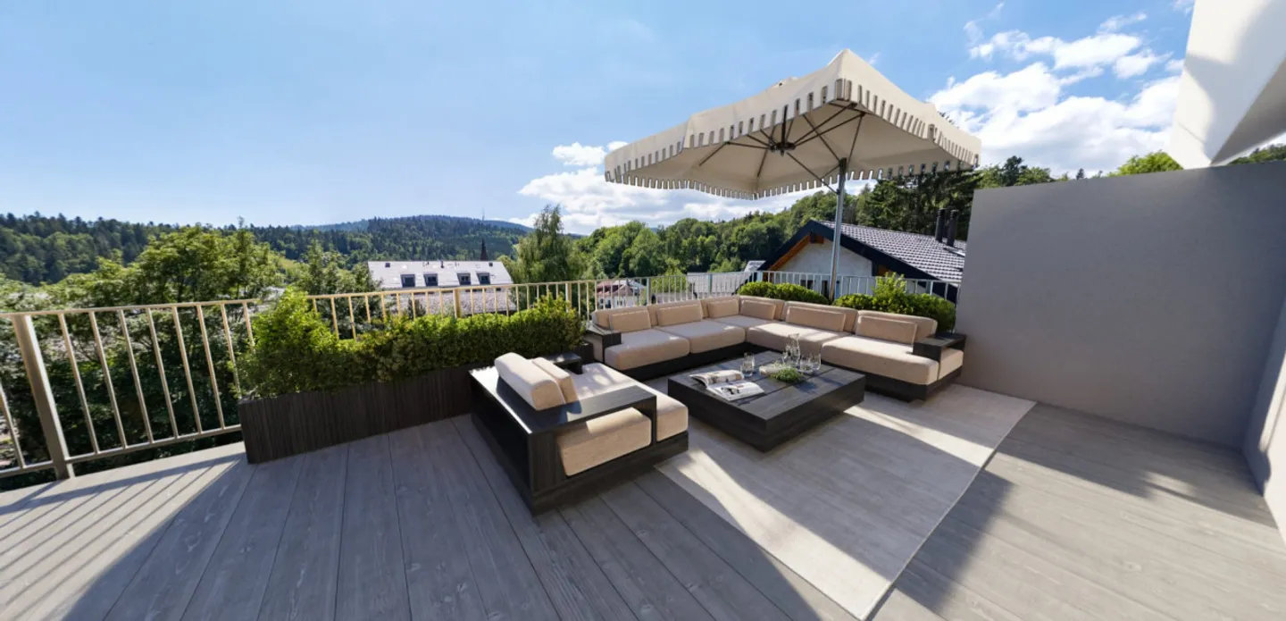 RARE - AUSGEZEICHNETE PENTHOUSE-DUPLEX MIT PANORAMATERRASSE UND AUFZUG - Foto 2 von 12