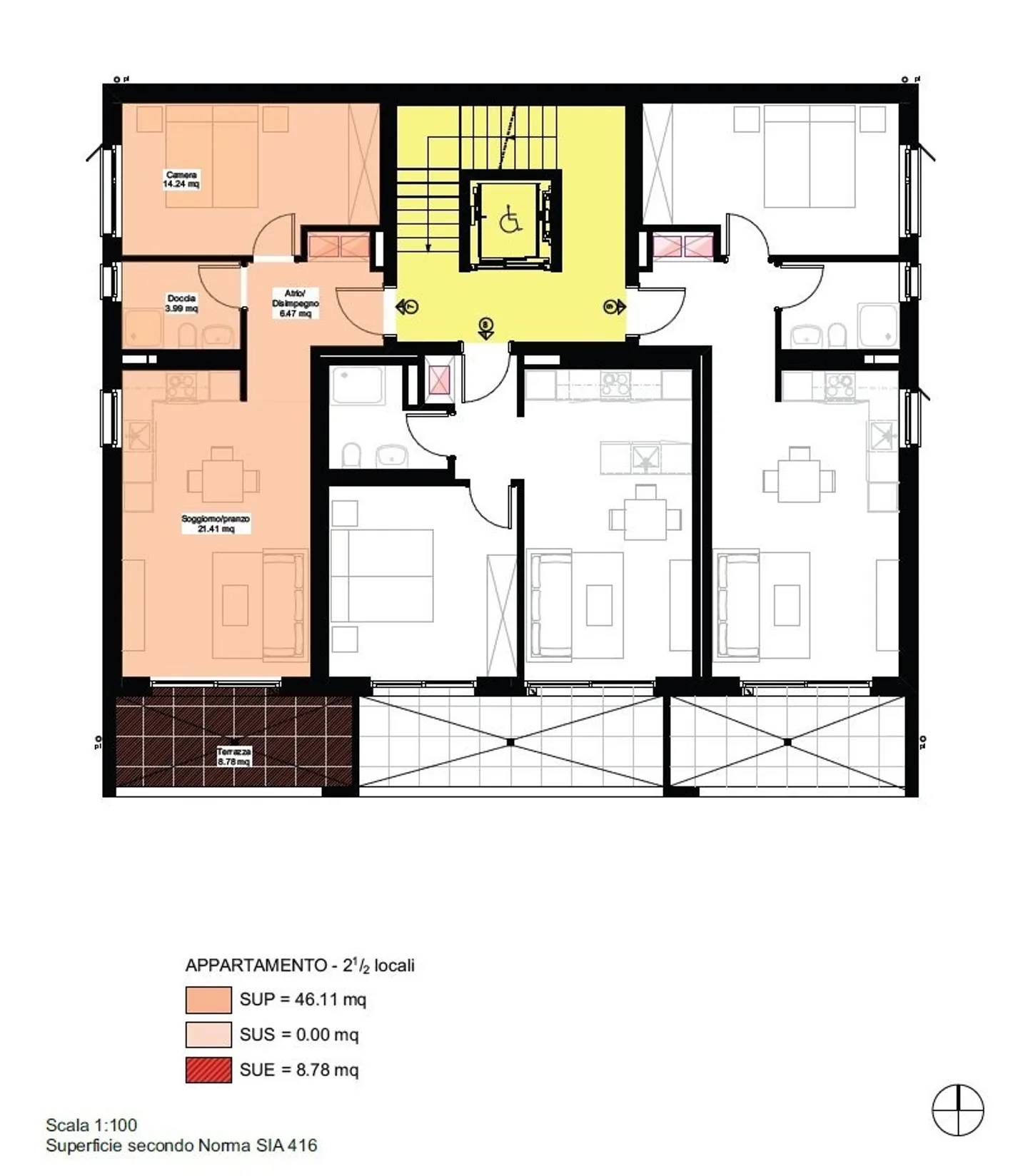 Modern 2.5-room apartments for rent in Cadenazzo - Photo 8 of 10