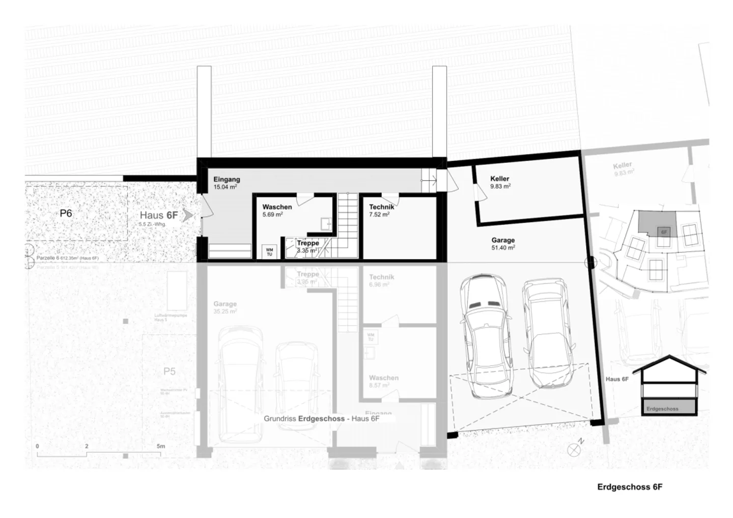 Maison semi-détachée de 5,5 pièces comme résidence principale de haute qualité (6F) à Davos Wiesen - Photo 3 sur 6