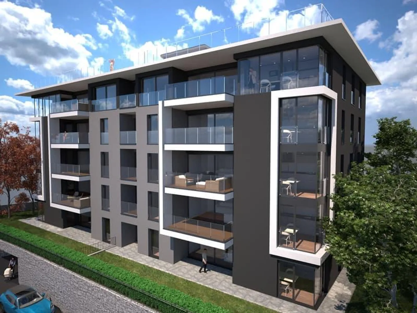 Neue moderne 2,5-Zimmer-Wohnung in Massagno - Foto 4 von 5