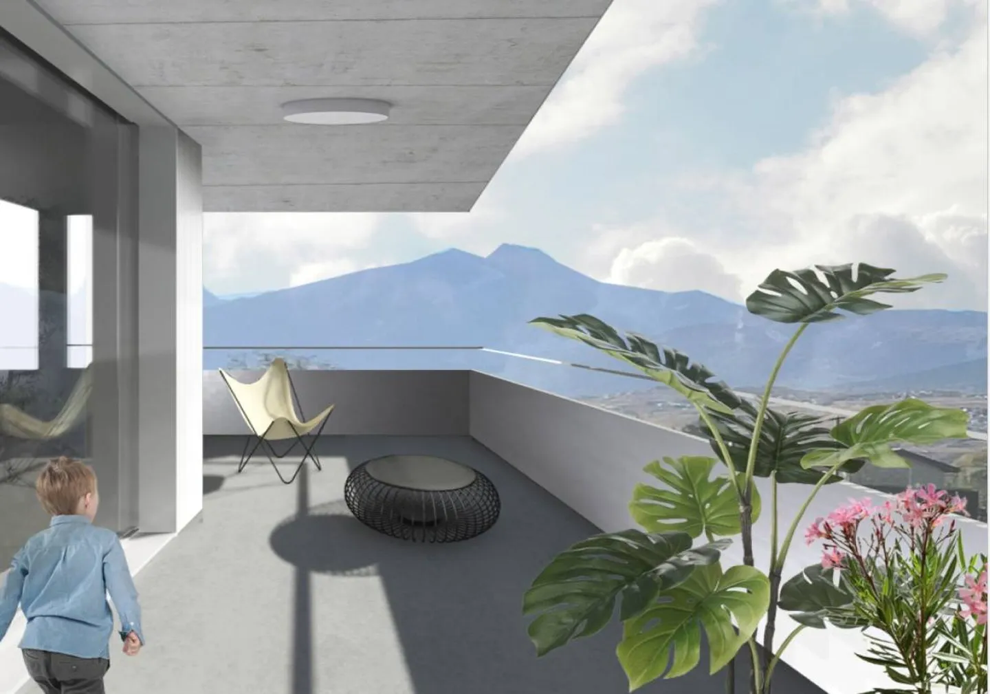 Appartement 2,5 pièces avec grand balcon de 42 m2 à Grône - Photo 2 sur 5