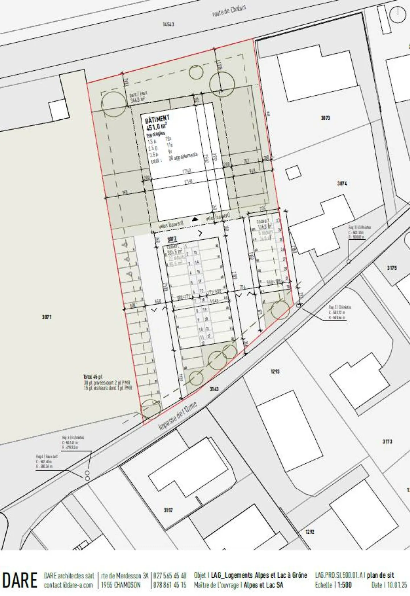 Appartement 2,5 pièces avec grand balcon de 42 m2 à Grône - Photo 4 sur 5