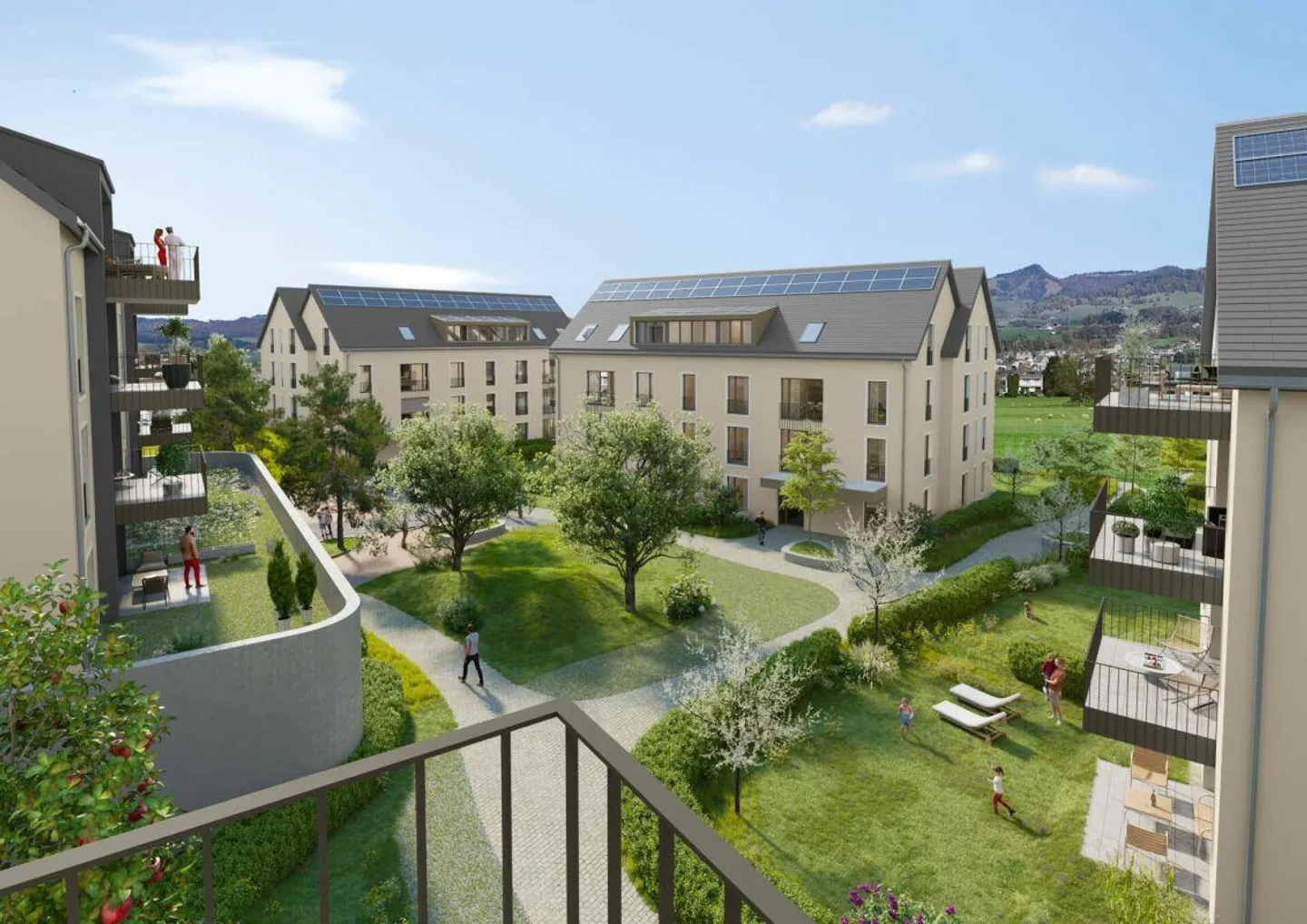 WOHNPARK DORF - Appartement en attique de 4,5 pièces - Photo 2 sur 8