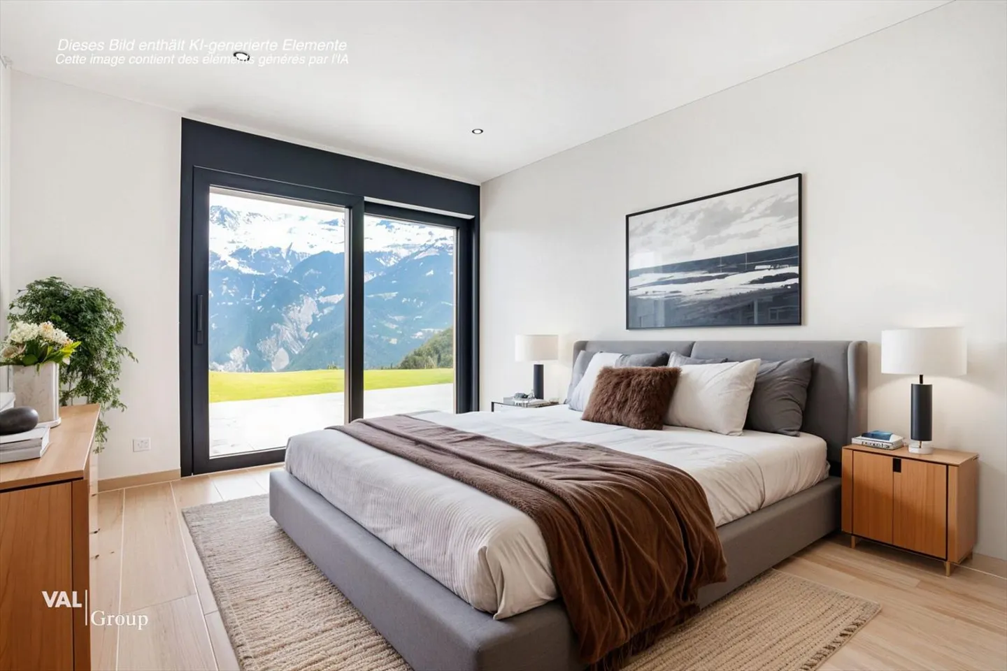 Architecture moderne et vue imprenable sur les Alpes valaisannes - Photo 8 sur 13
