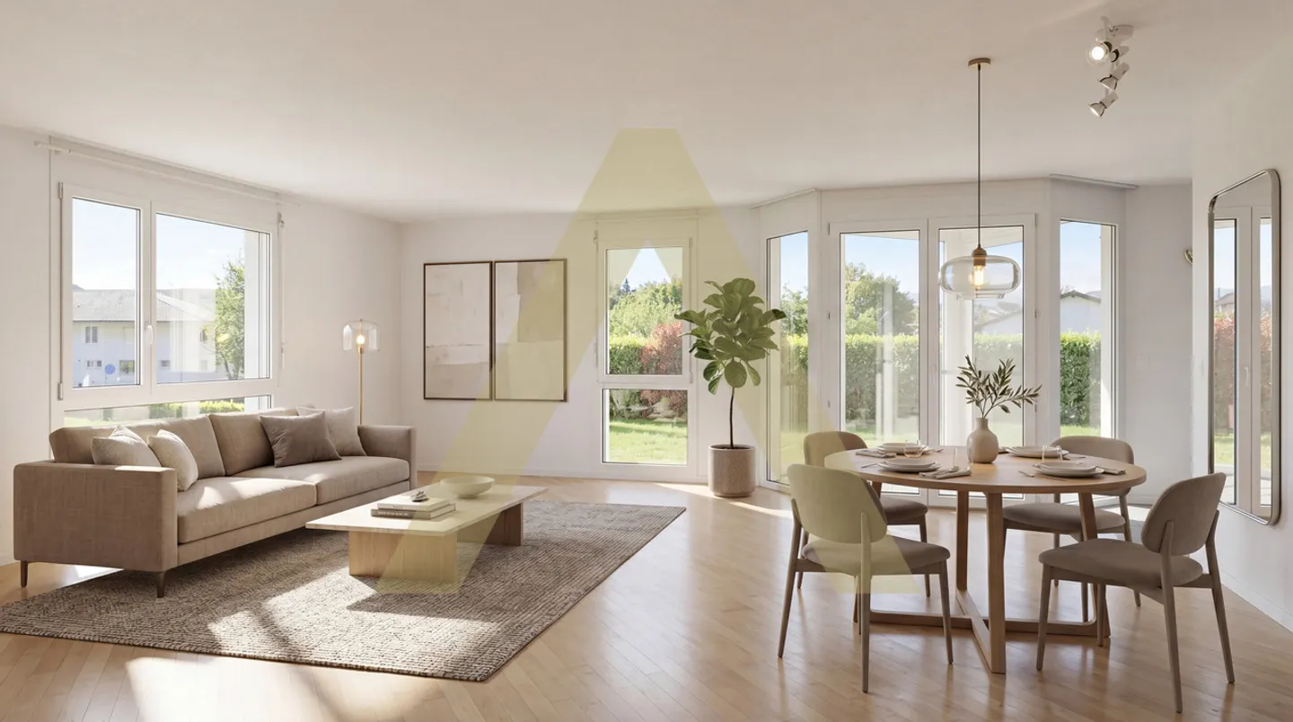 Schöne Gartenwohnung 5 Minuten mit dem Auto vom See entfernt - Foto 1 von 19