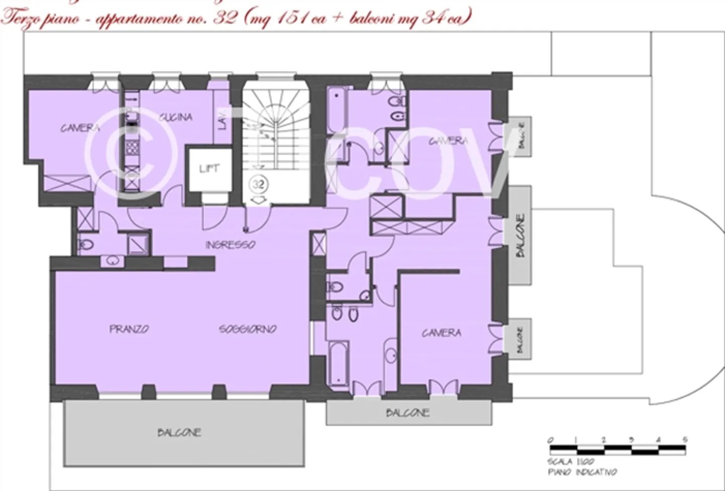 Ruvigliana - For rent 6.5 rooms in the green with beautiful lake view, swimming pool in the park - Photo 8 of 8