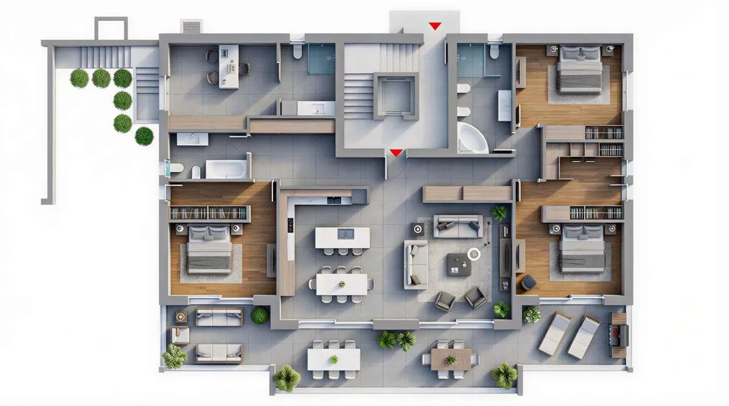 Ground floor apartment with 7 rooms and private garden for sale - Photo 3 of 8