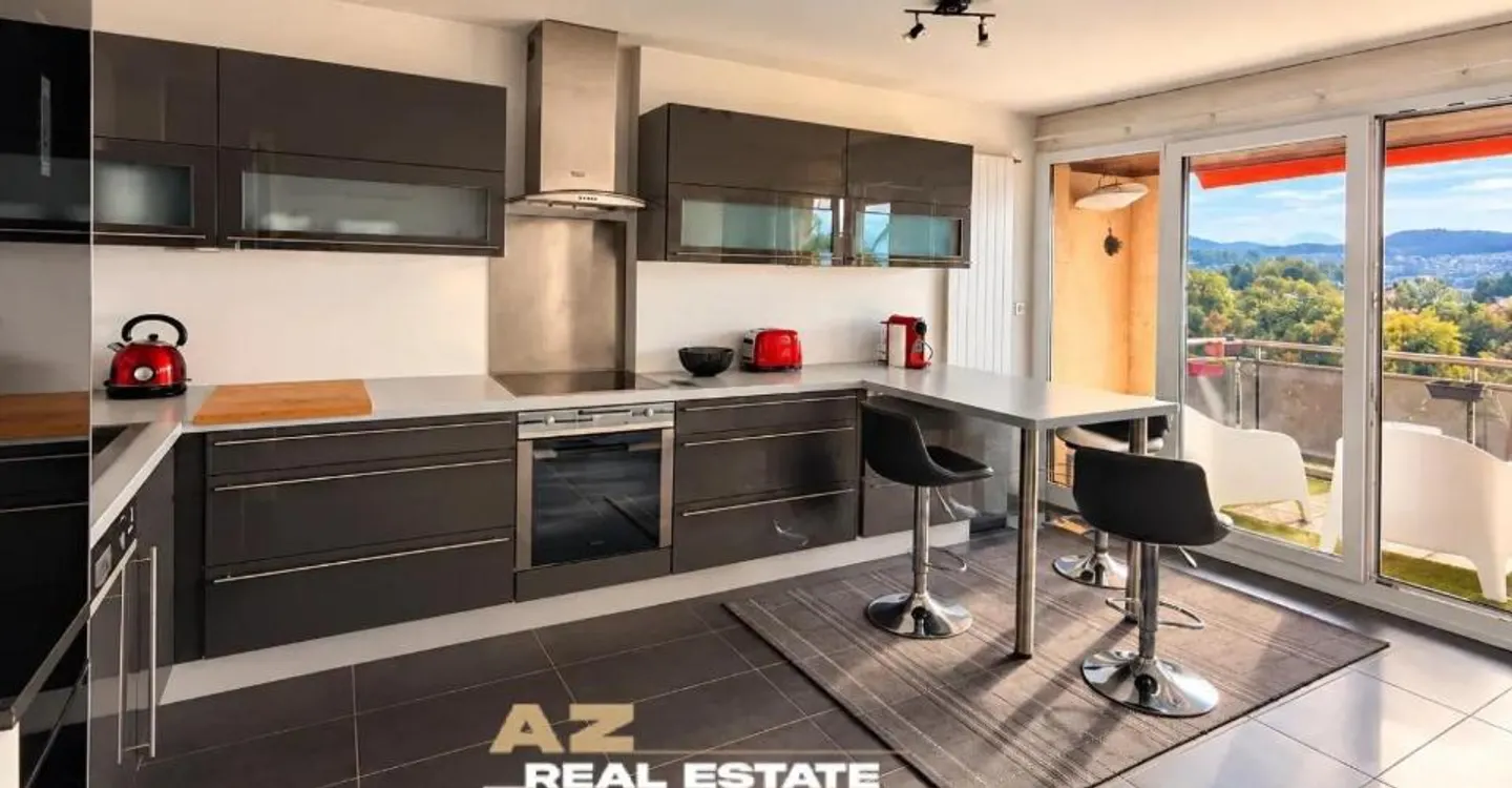 Panoramablick auf den Genfersee für diese 3,5-Zimmer-Wohnung in Belmont-sur-Lausanne - Foto 4 von 13