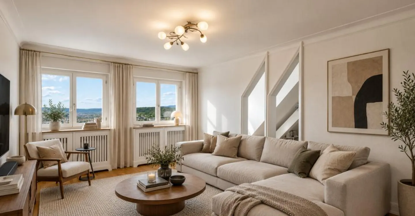 Zürich District 6: Maisonette Apartment with Rooftop Terrace and Panoramic View - Photo 2 of 5