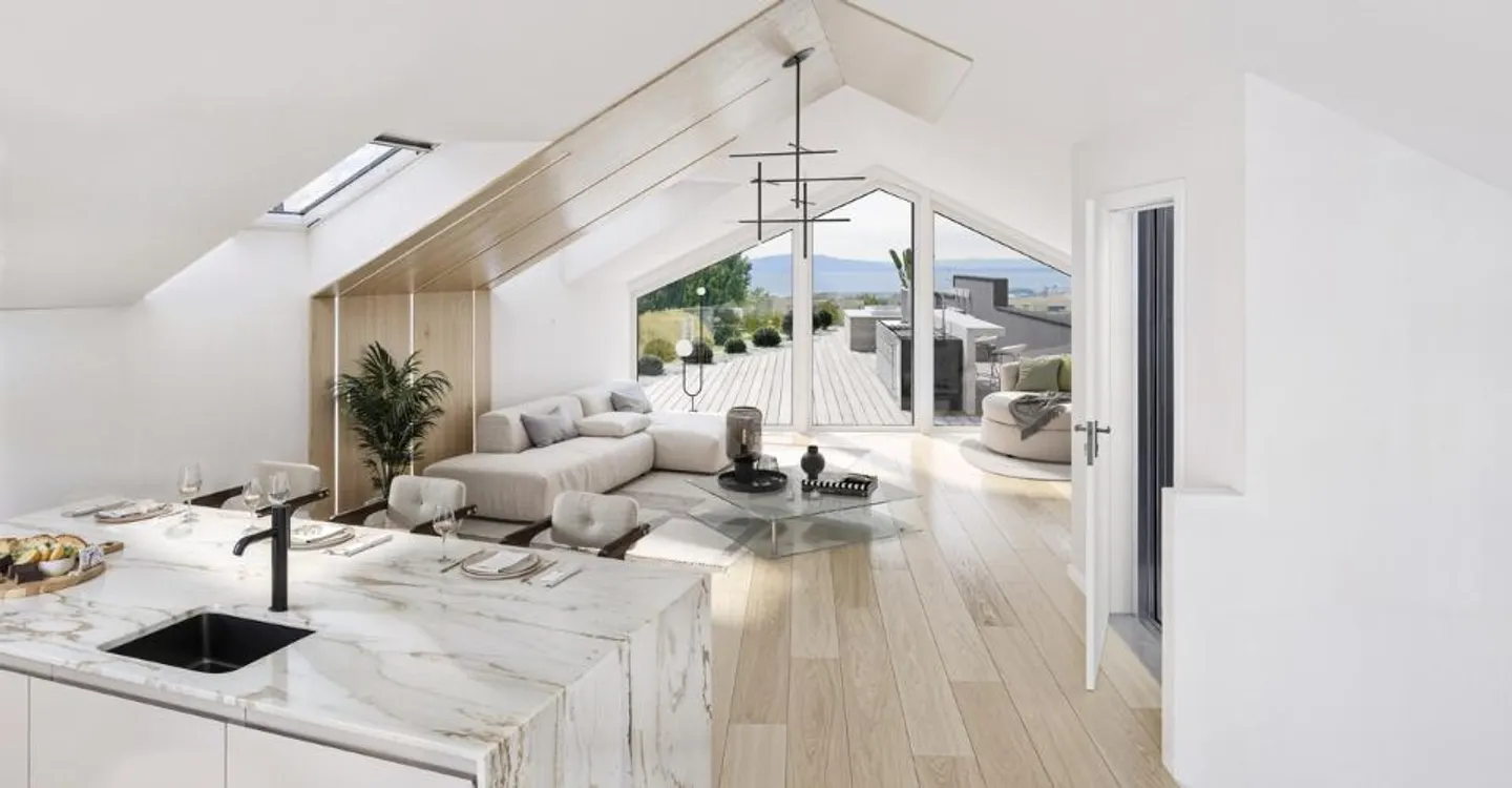 Duplex di eccezione con 4,5 stanze e vista panoramica in vendita su piano - Foto 2 di 4