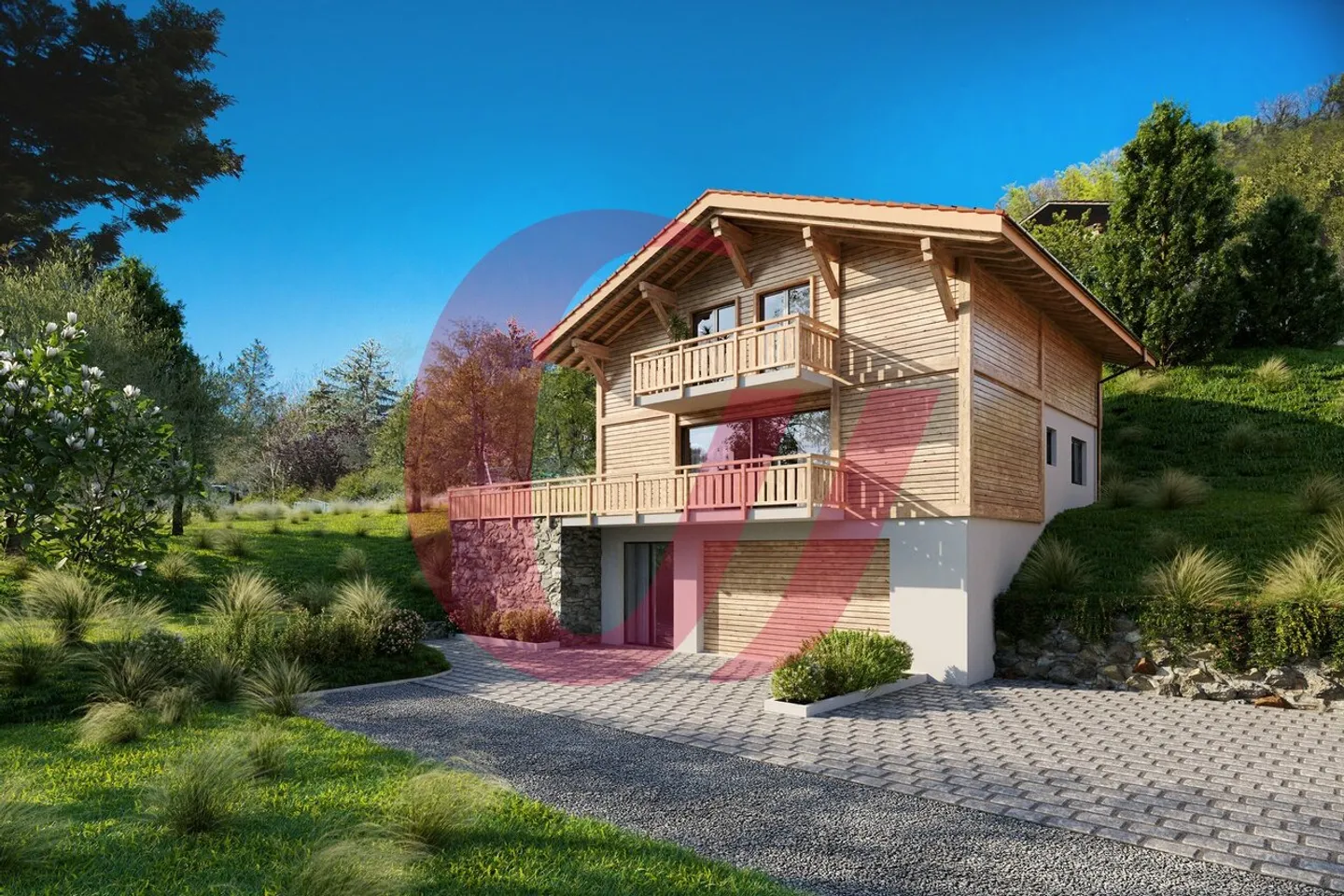 Chalets "Les Drei Gämse" in Crésuz - Foto 1 von 4