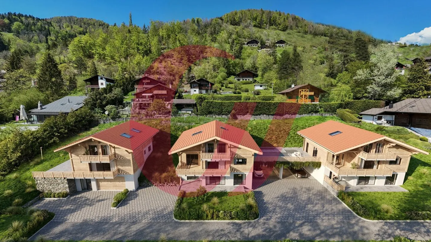 Chalets "Les Drei Gämse" in Crésuz - Foto 3 von 4