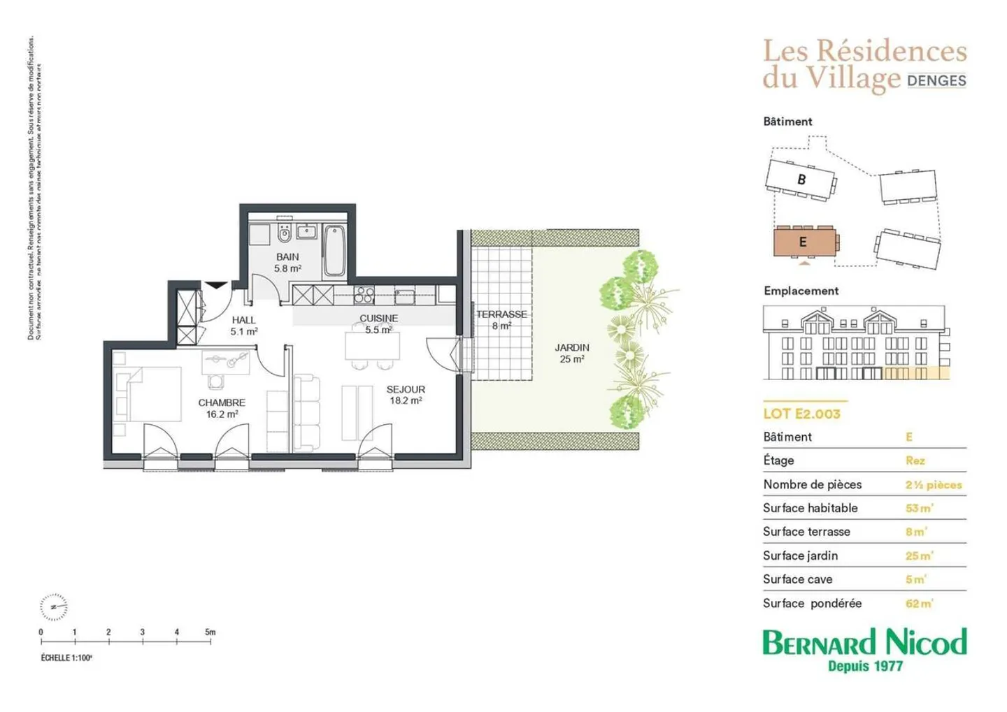 Appartement de deux pièces et demie au rez-de-chaussée avec jardin - Photo 10 sur 11