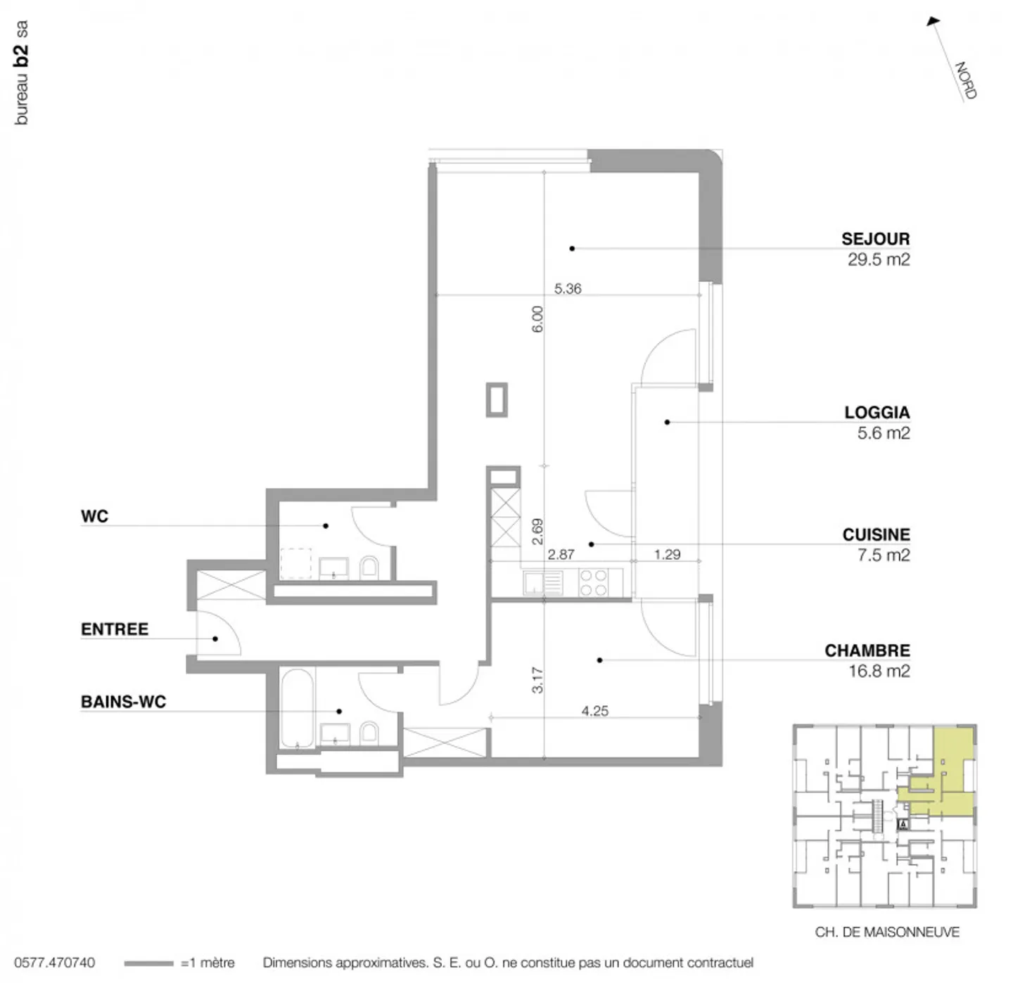 3-ROOM APARTMENT FOR RENT - CHÂTELAINE (1219) - Photo 1 of 1