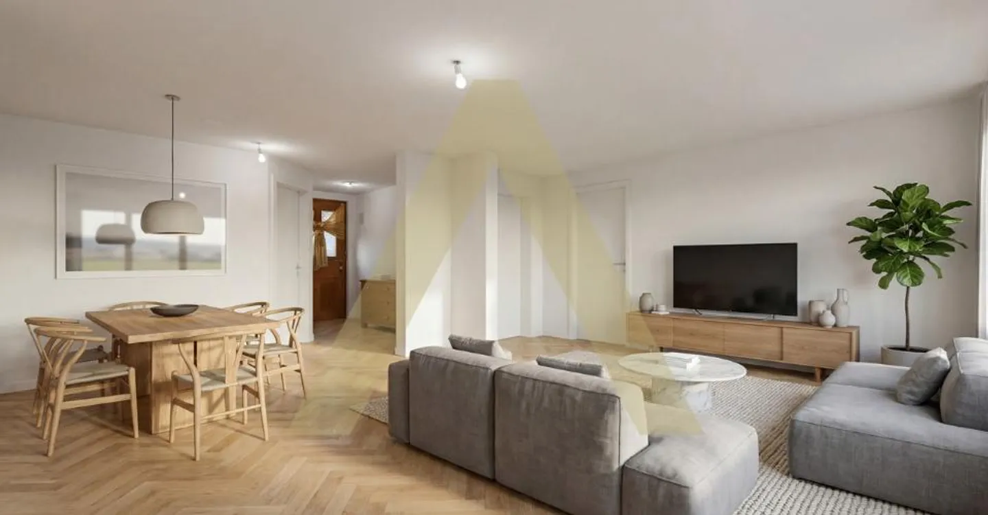 Zukünftige renovierte Wohnung mit schönem Garten 5 Minuten von Payerne - Foto 1 von 12
