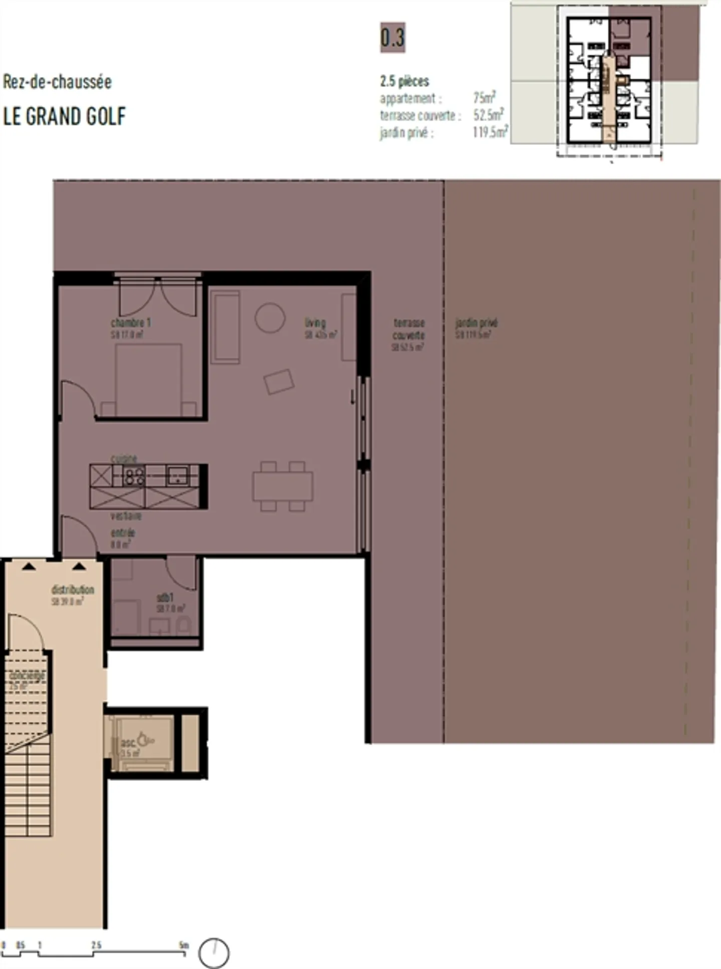 Appartamento 2.5 in un nuovo sviluppo di fronte al Golf Club di Sierre - Foto 5 di 5