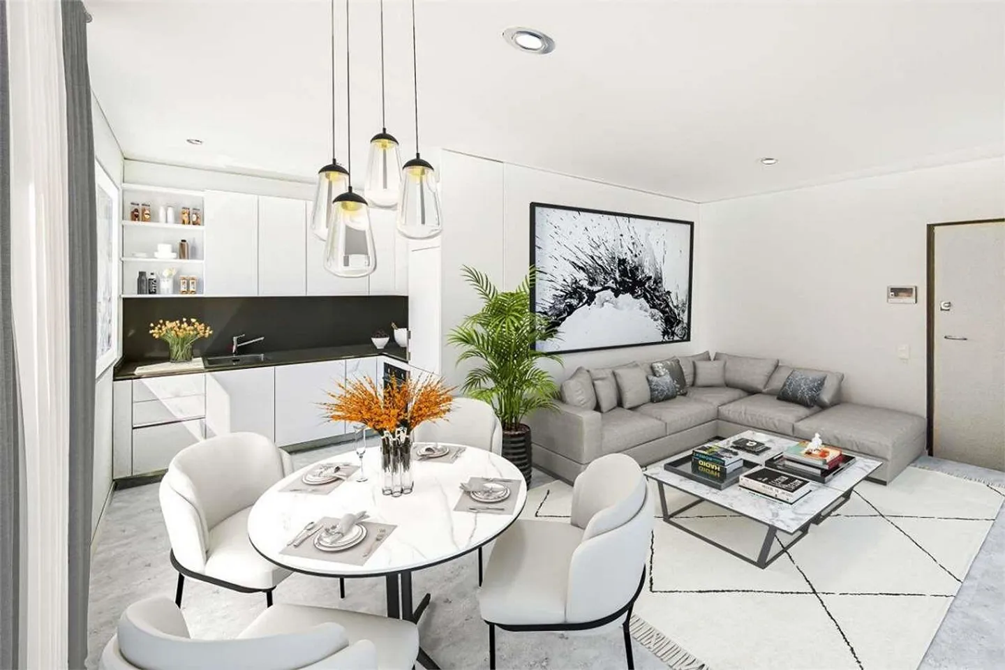 Furnished apartment, new 2.5 rooms - Photo 1 of 5