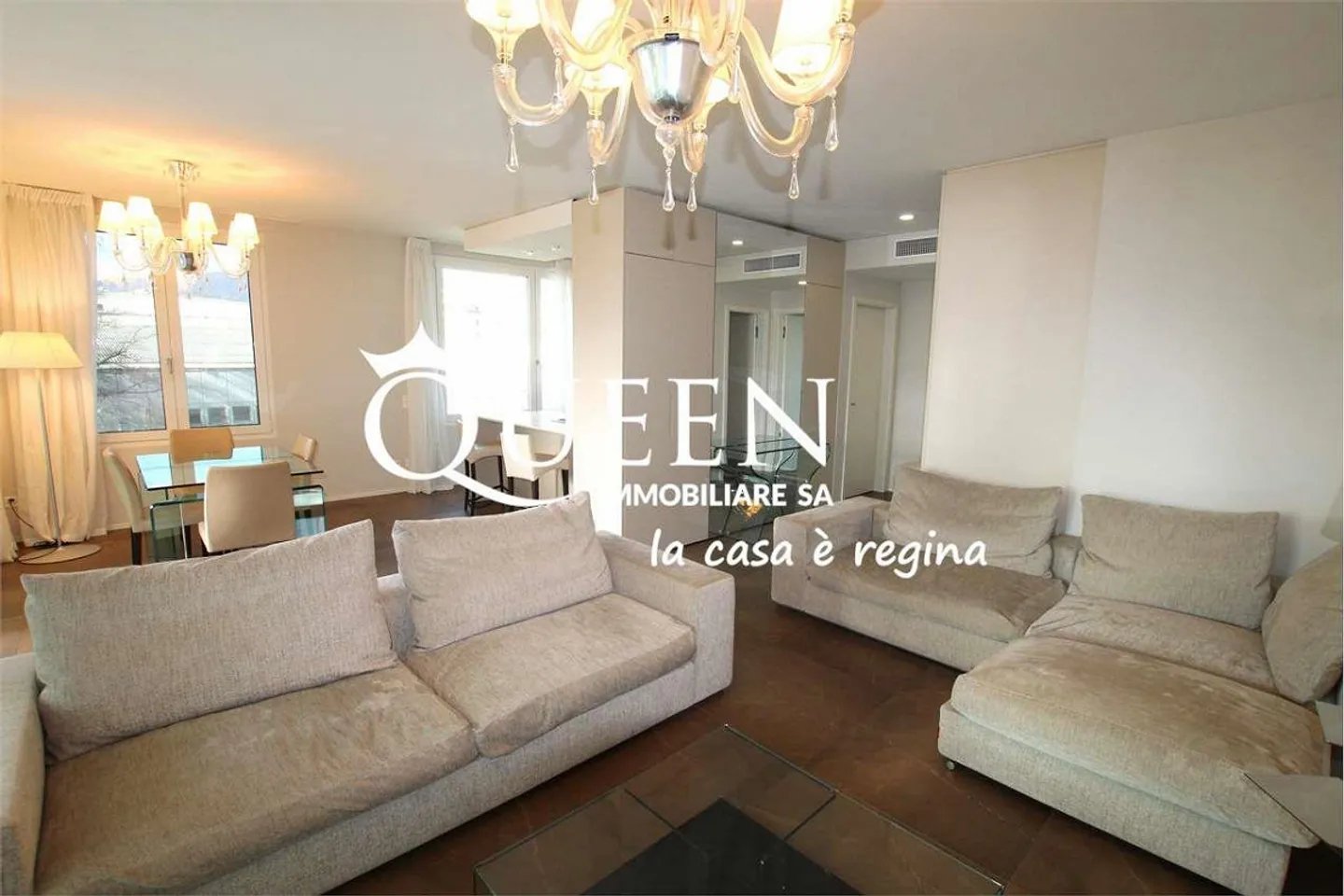 Lugano-Cassarate: luxurious 4.5 rooms, 150 sqm, loggia, lake view - Photo 2 of 13