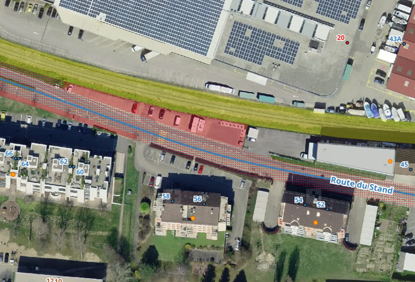 Außenparkplatz an der Route du Stand (56-58) - Nyon - Foto 1 von 1