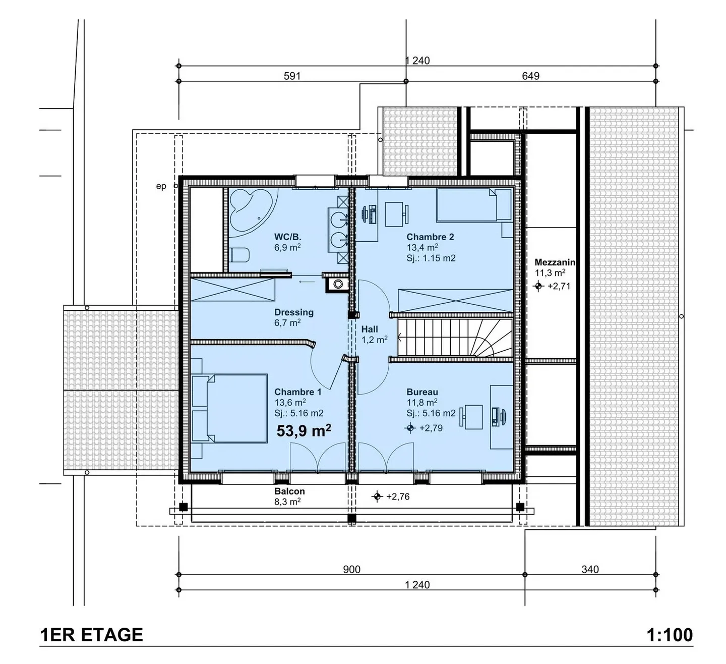 Maison individuelle moderne de 4.5 pièces à Saignelégier pour fin 2026/début 2027 - Foto 20 von 21