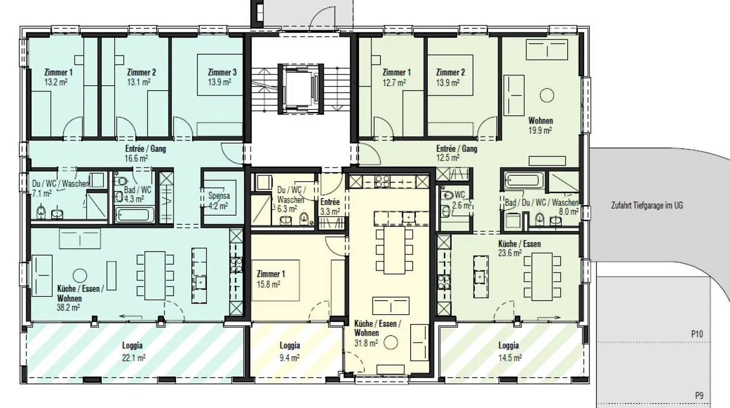 Attraktive 2.5 Zimmerwohnung in Grabs - Foto 7 von 8