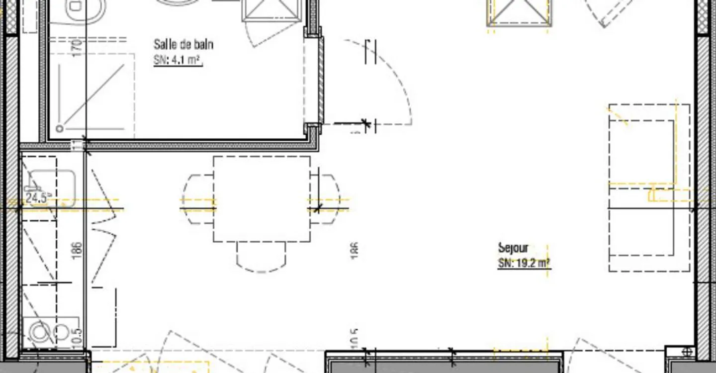 1½ pièces - Avec une terrasse! - Photo 7 sur 7