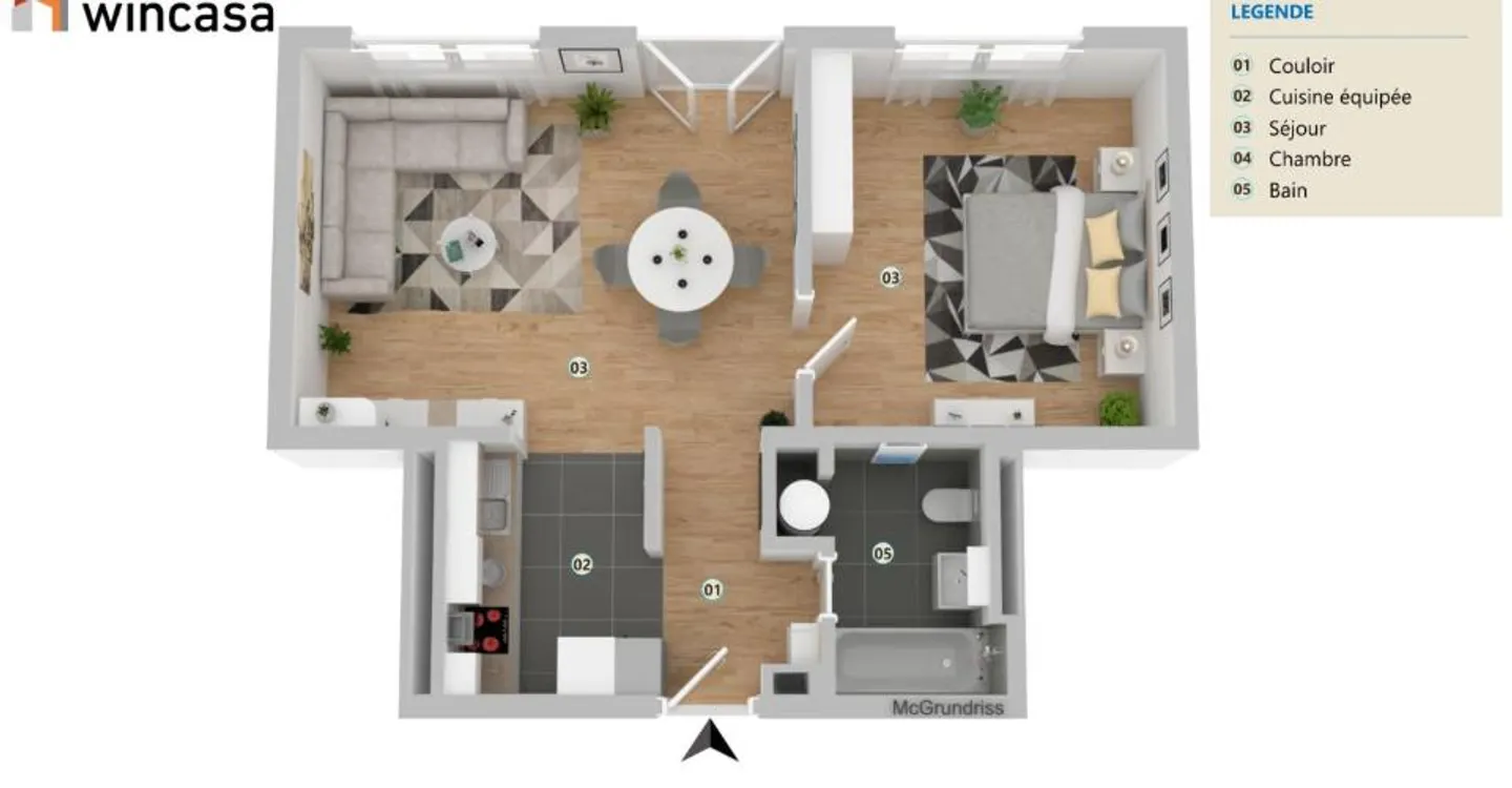 2.5 room rental with free deposit - Photo 6 of 6
