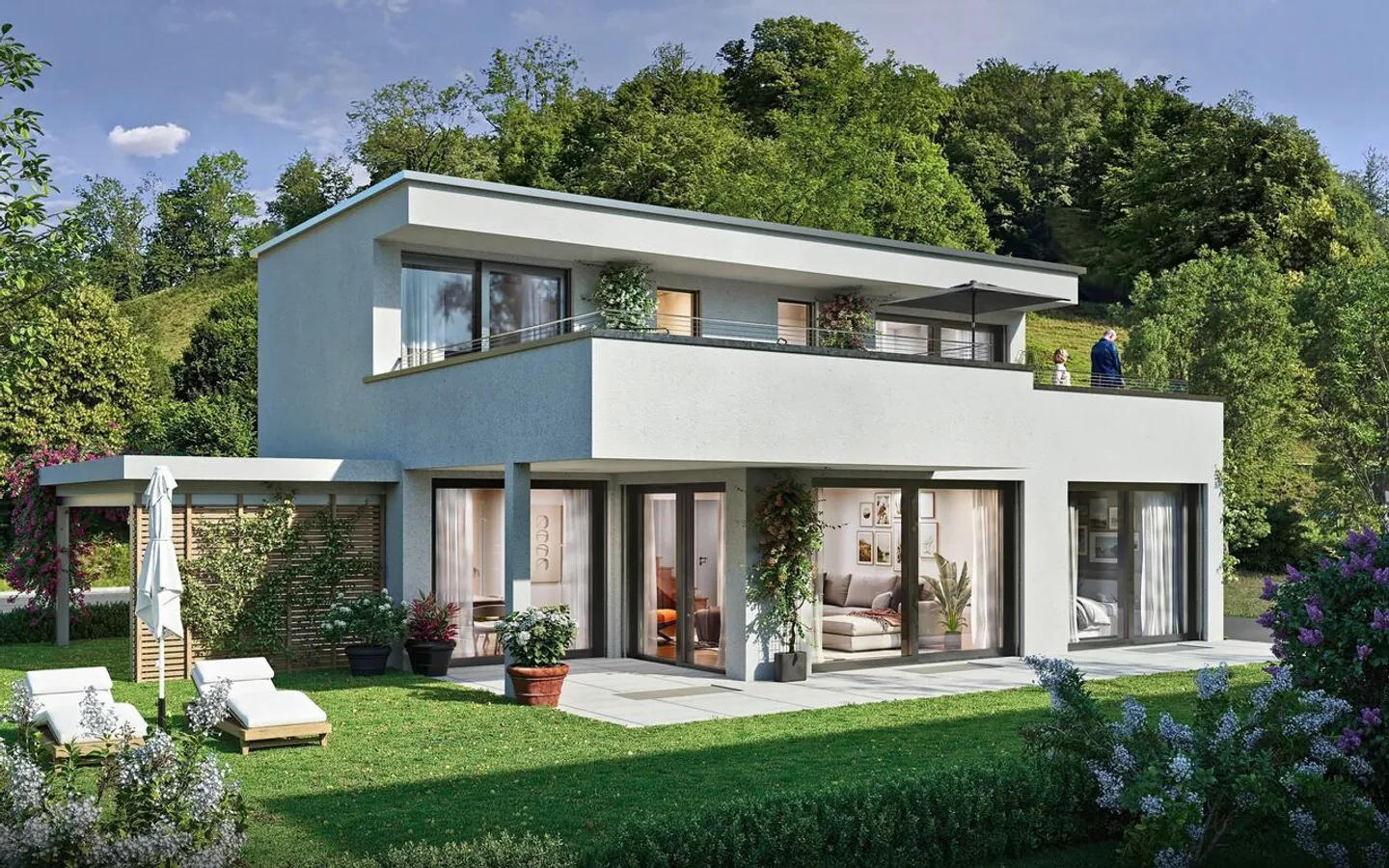 Nuovo progetto di costruzione - vita moderna con panorama e flessibilità - Foto 2 di 9