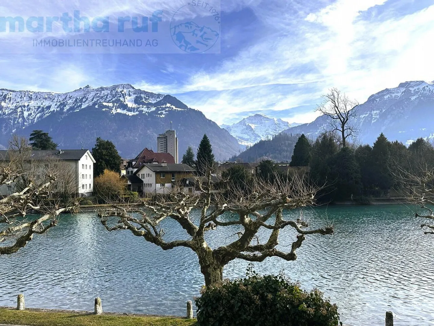 Appartamento attraente di 3,5 stanze sull'Aare con una vista panoramica mozzafiato delle montagne - Foto 1 di 17
