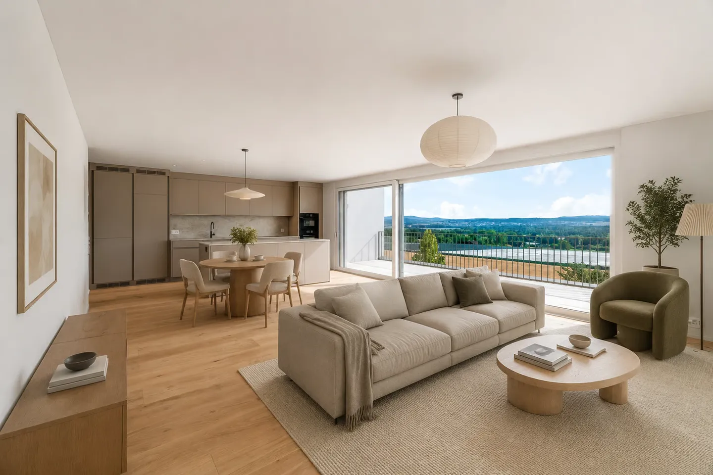 Maisonette en attique baignée de lumière avec vue dégagée et jardin privé - Photo 1 sur 7