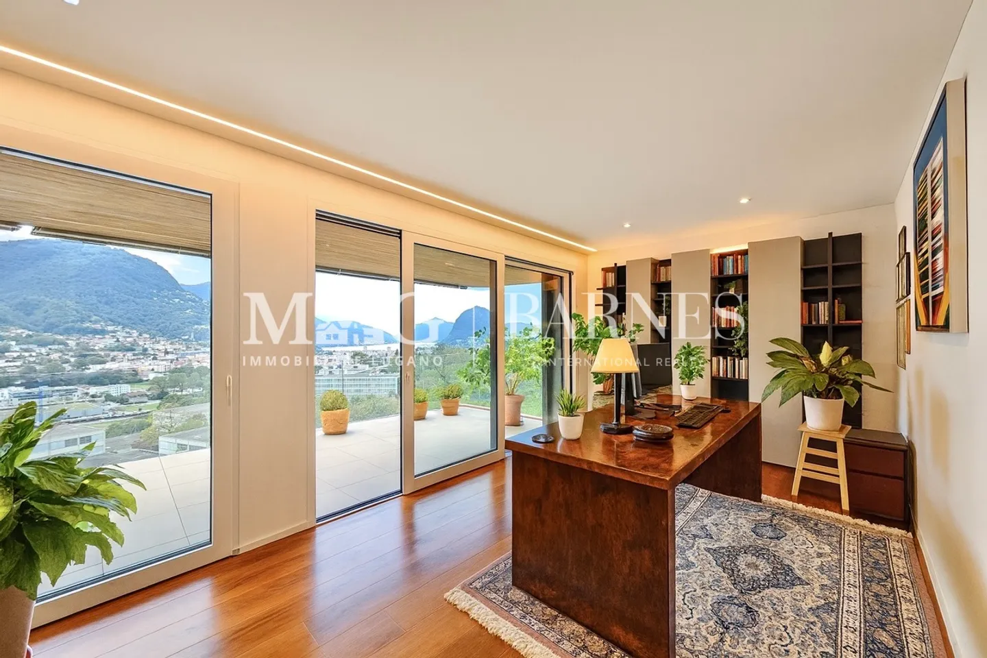 Lugano, Canobbio : Penthouse moderne avec vue sur le lac et grande terrasse - Photo 12 sur 17