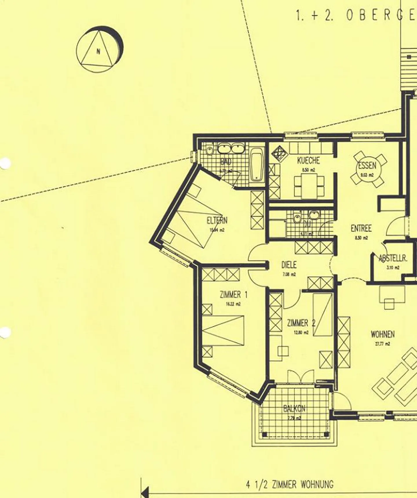 Appartamento 4.5 locali, 1° piano con grande balcone - Foto 17 di 17