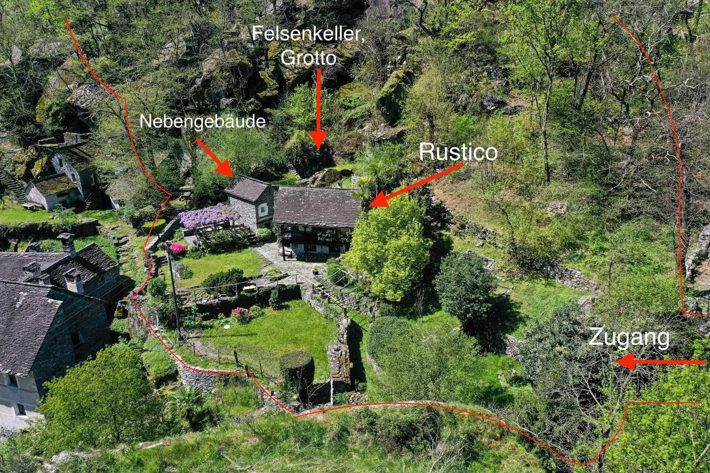 VERKAUFT ! Romantisches Rustico mit herrlichem Grundstück - Foto 2 von 47